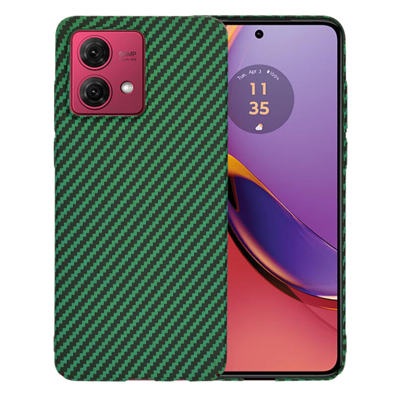 Husa Motorola Moto G84 Techsuit Carbonite FiberShell, verde