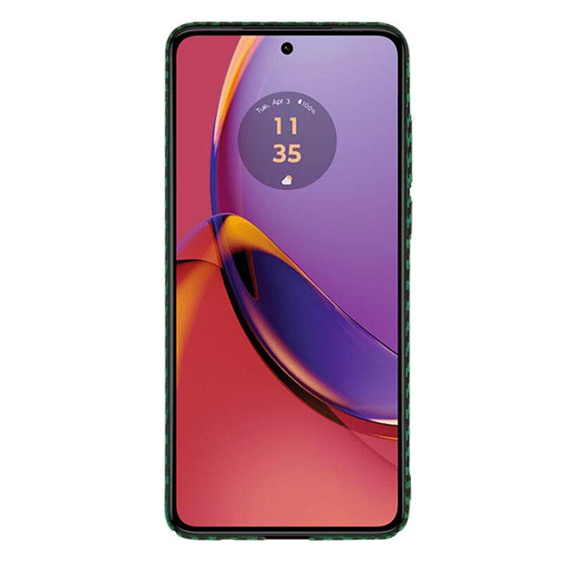 Husa Motorola Moto G84 Techsuit Carbonite FiberShell, verde