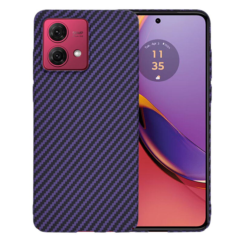 Husa Motorola Moto G84 Techsuit Carbonite FiberShell, mov
