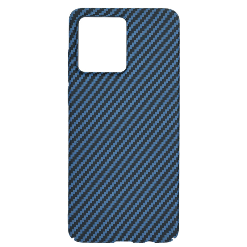 Husa Motorola Moto G84 Techsuit Carbonite FiberShell, cyan