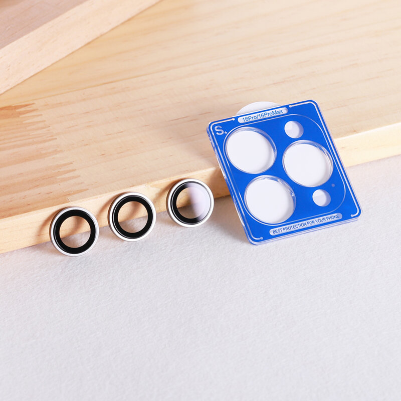 Folie sticla iPhone 16 Pro Camera Protector Lito S+, argintiu