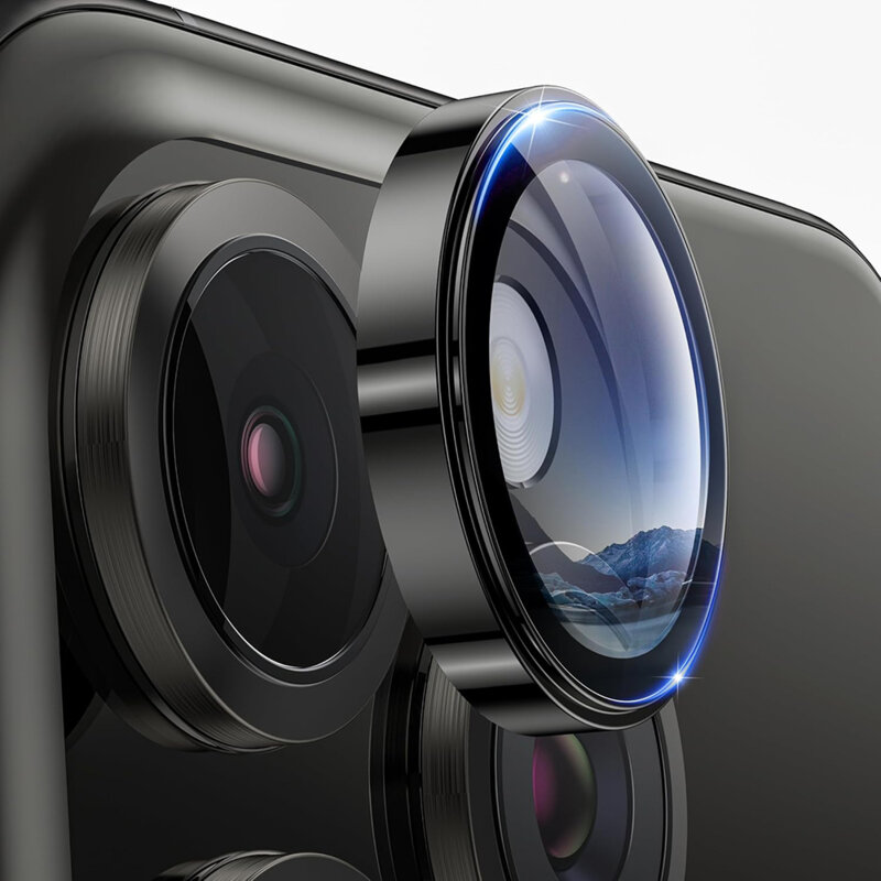 Folie sticla iPhone 16 Pro Camera Protector Lito S+, negru