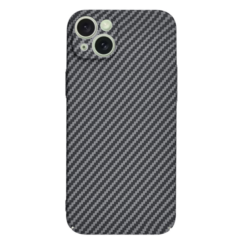 Husa iPhone 15 Plus Techsuit Carbonite FiberShell, negru