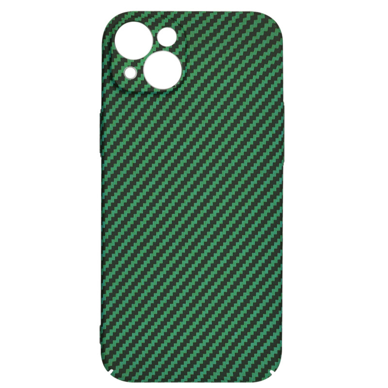 Husa iPhone 15 Plus Techsuit Carbonite FiberShell, verde