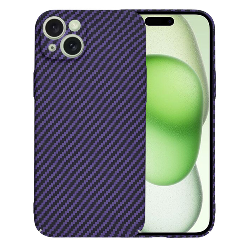 Husa iPhone 15 Plus Techsuit Carbonite FiberShell, mov