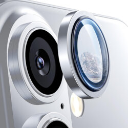 Folie sticla iPhone 16 Camera Protector Lito S+, argintiu