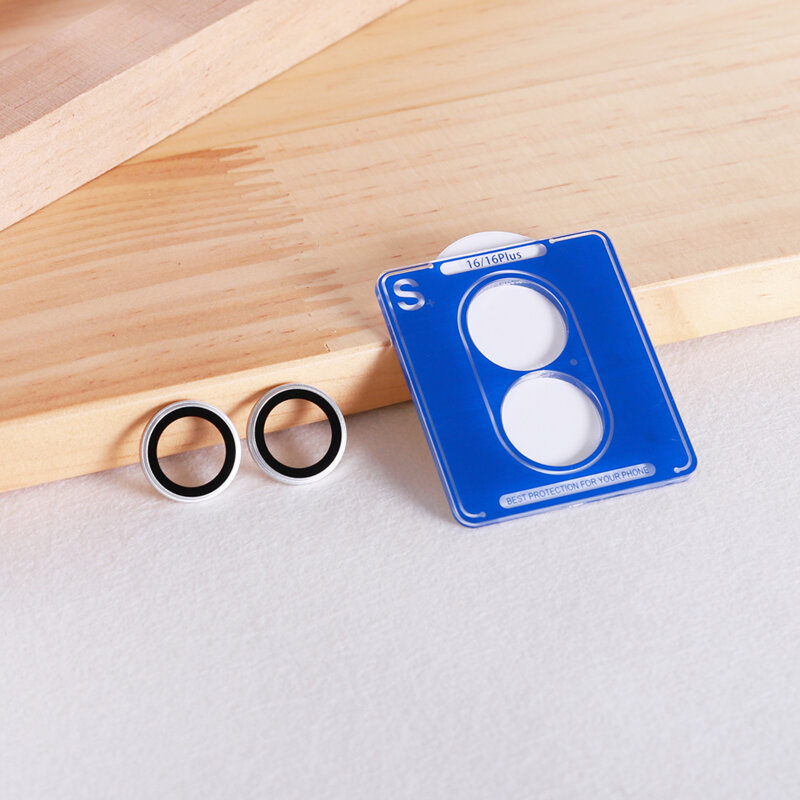 Folie sticla iPhone 16 Plus Lito S+ Camera Protector, argintiu