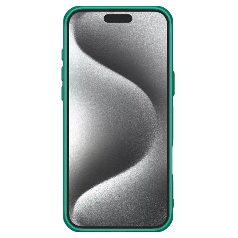 Husa iPhone 16 Pro Nillkin Iceblade Prop Magnetic, fara decupaj camera, verde