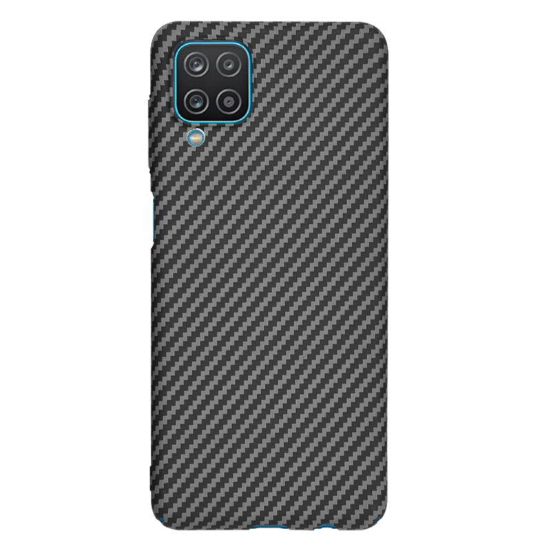 Husa Samsung Galaxy A12 Techsuit Carbonite FiberShell, negru