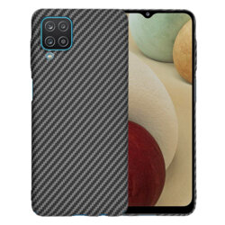 Husa Samsung Galaxy A12 Nacho Techsuit Carbonite FiberShell, negru