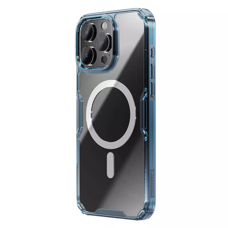 Husa iPhone 16 Pro Max Nillkin Nature Pro MagSafe, albastru
