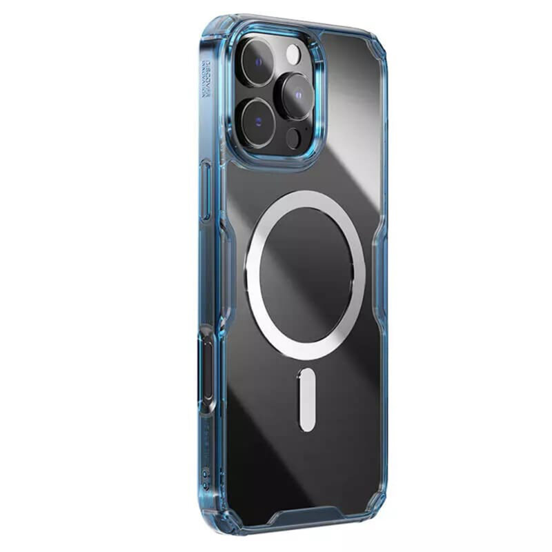 Husa iPhone 16 Pro Max Nillkin Nature Pro MagSafe, albastru