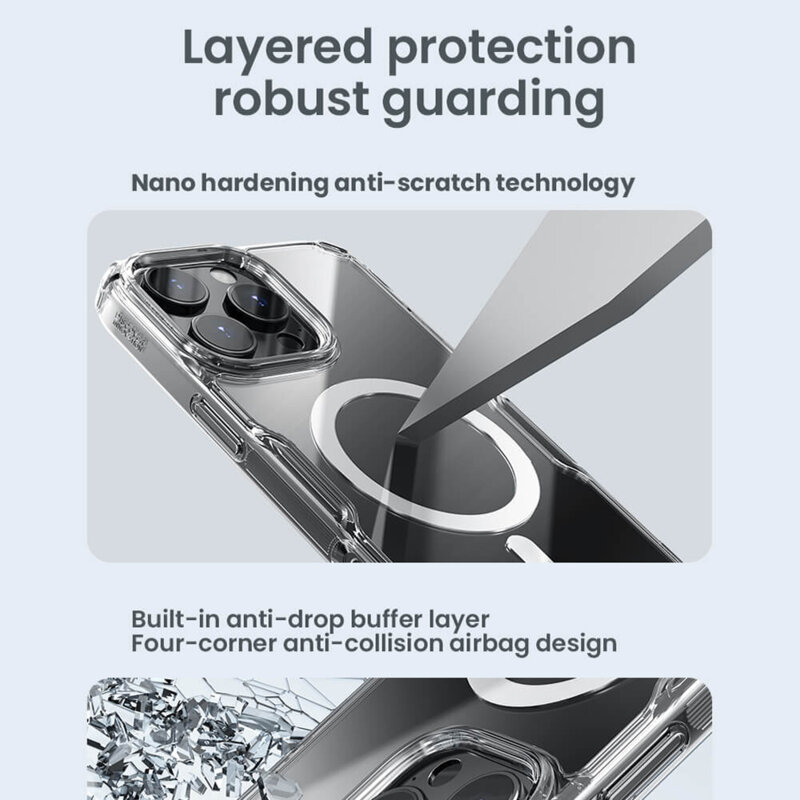 Husa iPhone 16 Pro Max Nillkin Nature Pro MagSafe, albastru