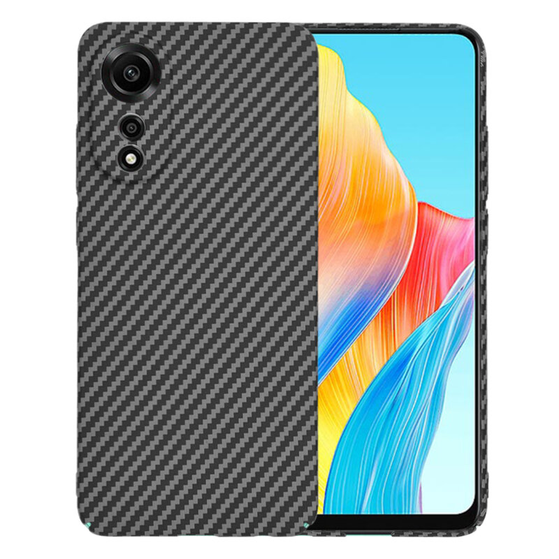 Husa Oppo A78 4G Techsuit Carbonite FiberShell, negru