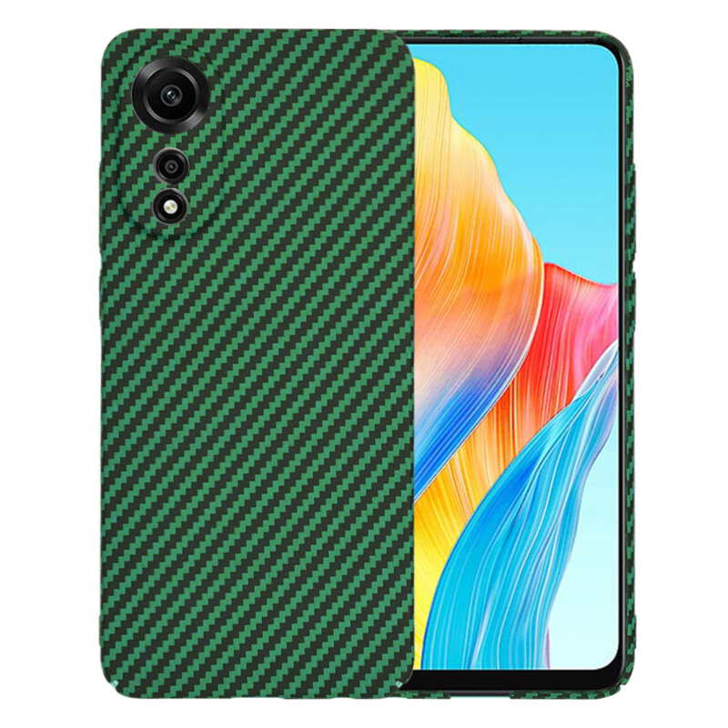 Husa Oppo A78 4G Techsuit Carbonite FiberShell, verde