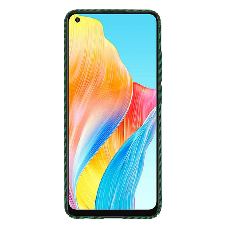 Husa Oppo A78 4G Techsuit Carbonite FiberShell, verde