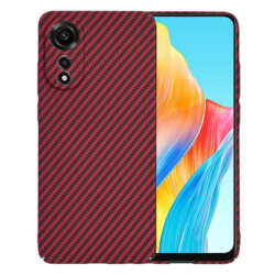 Husa Oppo A78 4G Techsuit Carbonite FiberShell, rosu