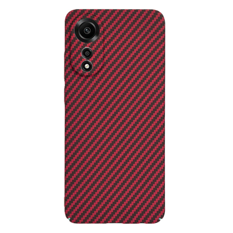 Husa Oppo A78 4G Techsuit Carbonite FiberShell, rosu