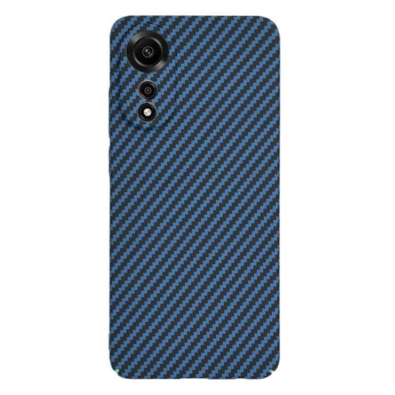 Husa Oppo A78 4G Techsuit Carbonite FiberShell, cyan