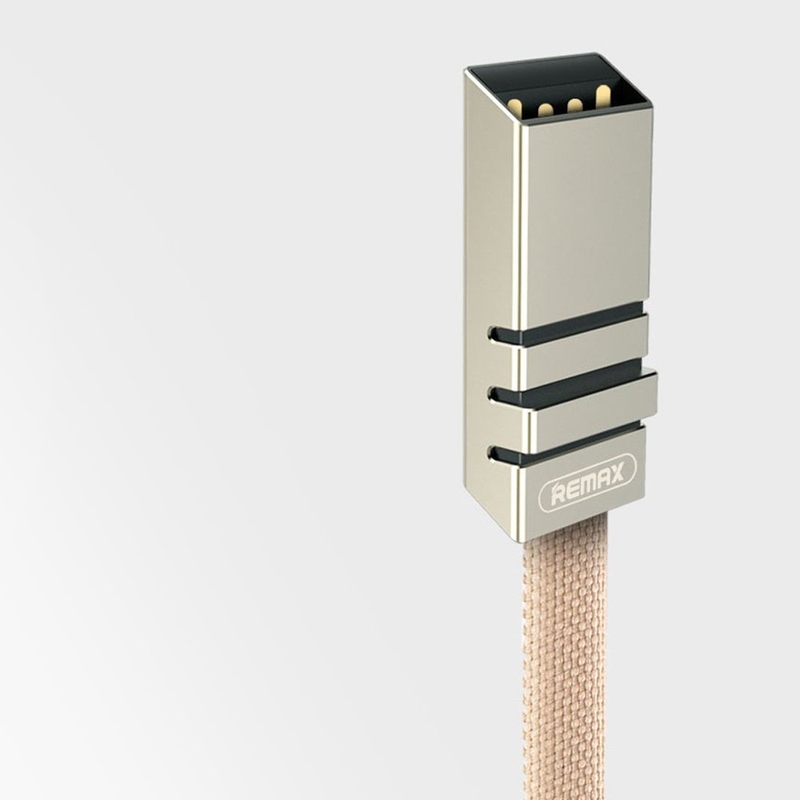 Cablu de date Micro-USB Remax Weave RC-081m - Alb