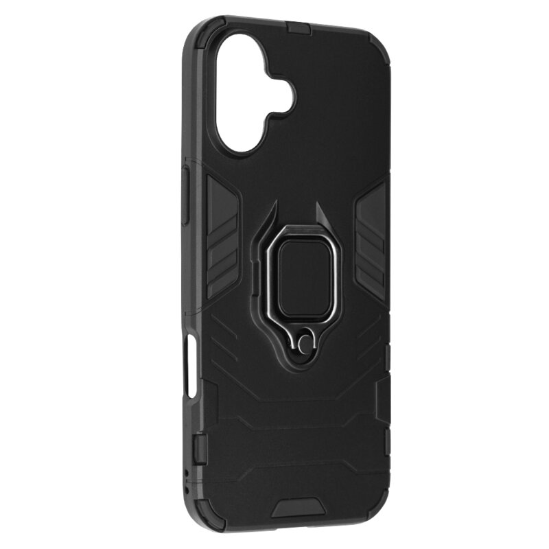 Husa iPhone 16 Techsuit Silicone Shield, negru