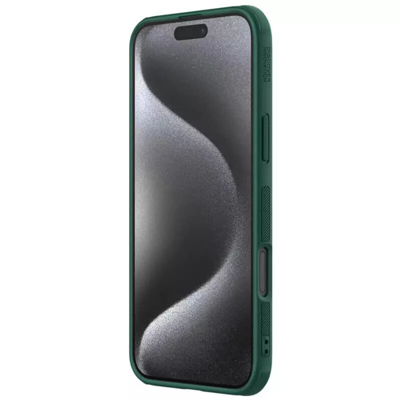 Husa iPhone 16 Pro Max Nillkin Super Frosted Shield Pro, verde
