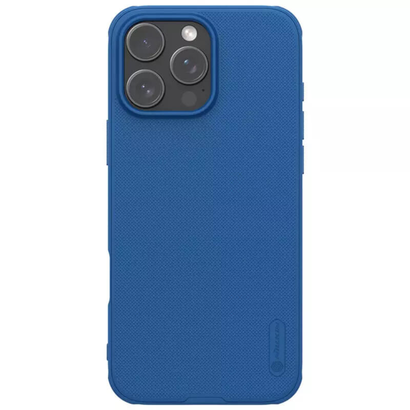 Husa iPhone 16 Pro Max Nillkin Super Frosted Shield Pro, albastru