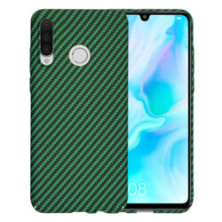 Husa Huawei P30 Lite New Edition Techsuit Carbonite FiberShell, verde