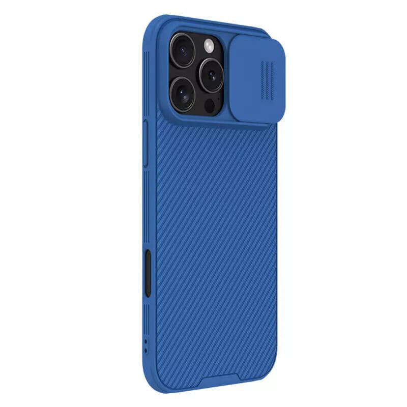 Husa iPhone 16 Pro Max Nillkin CamShield Pro Magnetic, albastru