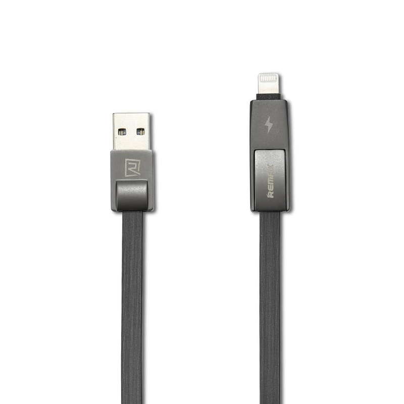 Cablu De Date 2in1Lightning/ Micro-USB Remax RC-042t  - Negru