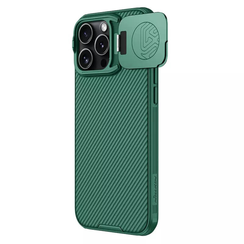 Husa iPhone 16 Pro Max Nillkin CamShield Prop Magnetic, verde