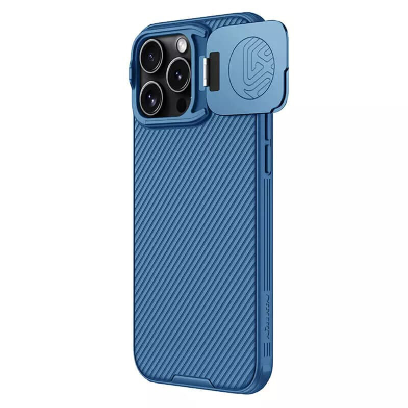 Husa iPhone 16 Pro Max Nillkin CamShield Prop, albastru