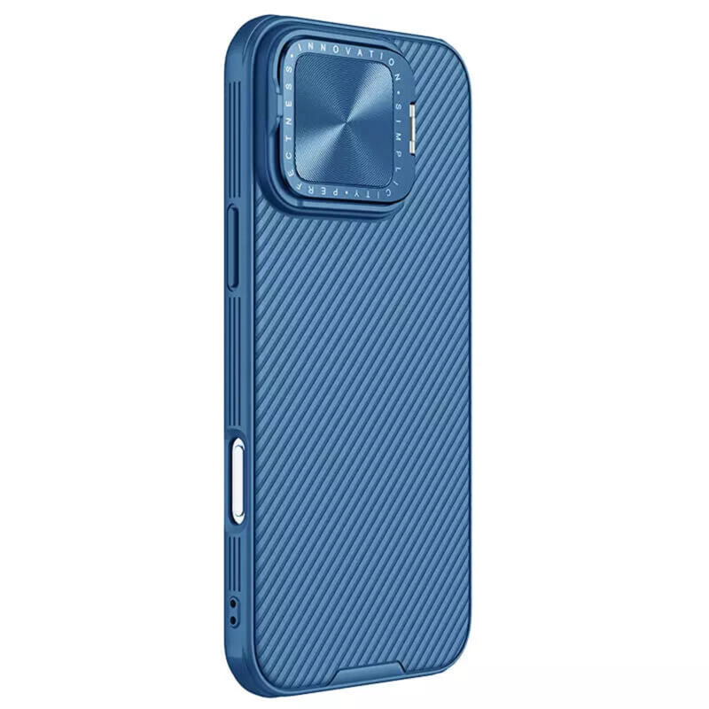 Husa iPhone 16 Pro Max Nillkin CamShield Prop, albastru