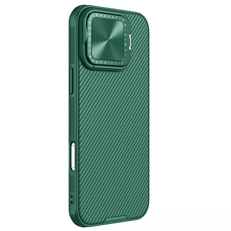Husa iPhone 16 Pro Max Nillkin CamShield Prop, verde