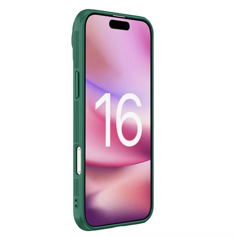 Husa iPhone 16 Pro Max Nillkin CamShield Prop, verde