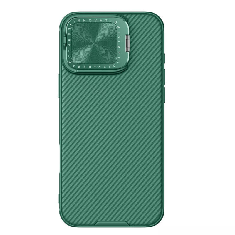 Husa iPhone 16 Pro Nillkin CamShield Prop, verde