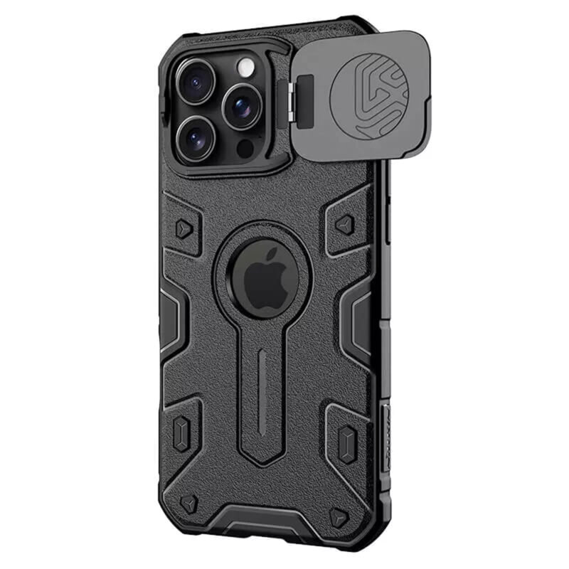 Husa iPhone 16 Pro Max Nillkin CamShield Armor Prop Magnetic, negru