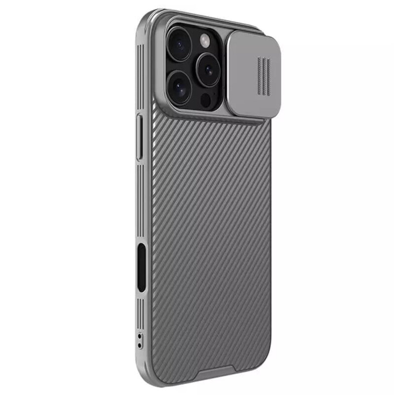 Husa iPhone 16 Pro Max Nillkin CamShield Pro, gri