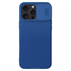 Husa iPhone 16 Pro Max Nillkin CamShield Pro, albastru
