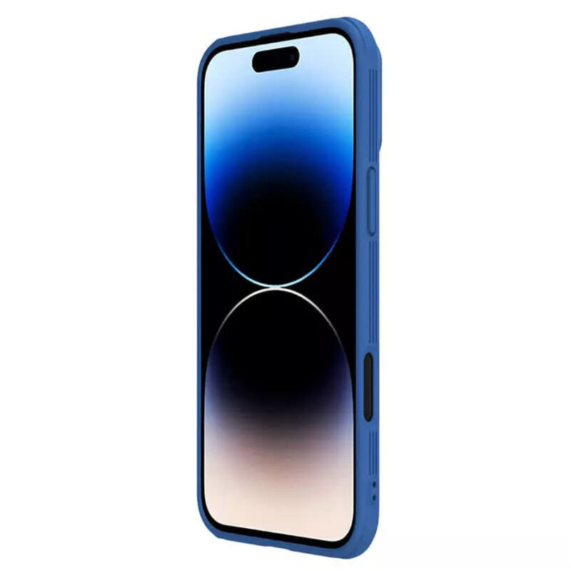 Husa iPhone 16 Pro Max Nillkin CamShield Pro, albastru