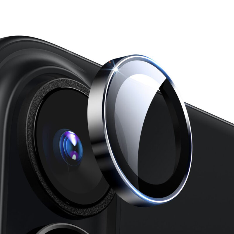 Folie sticla camera iPhone 16 Plus ESR Armorite Camera Lens Protectors, negru