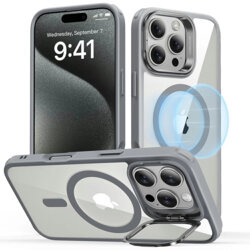 Husa iPhone 16 Pro Max ESR Classic Hybrid HaloLock Kickstand, gri