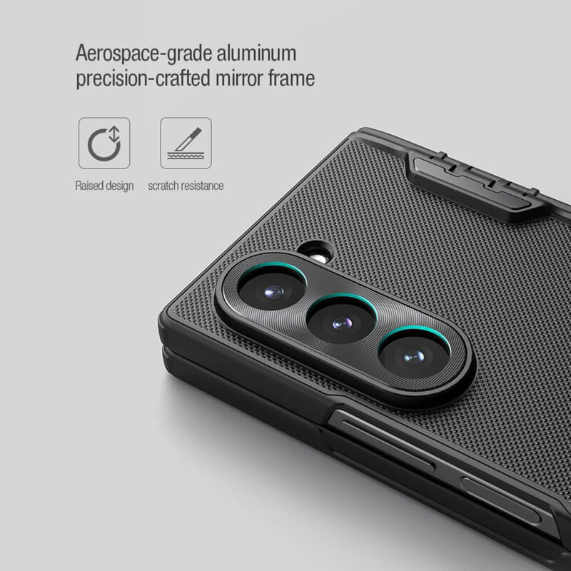 Husa Samsung Galaxy Z Fold6 Nillkin Super Frosted Shield, negru