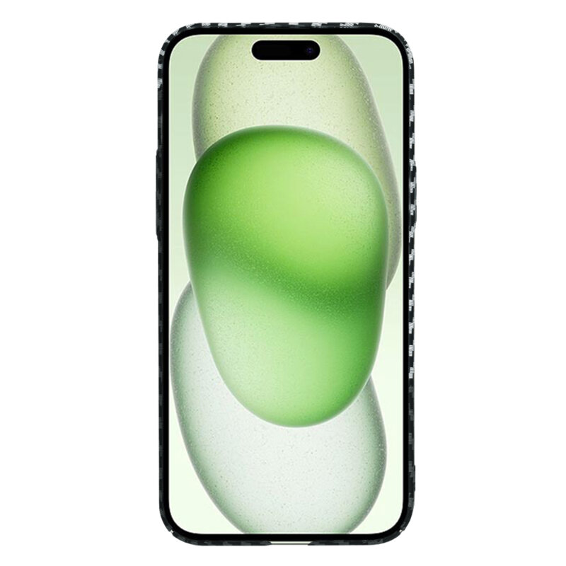 Husa iPhone 15 Plus Techsuit Carbonite FiberShell, gri