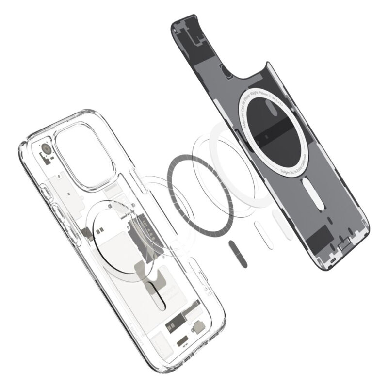 Husa iPhone 16 Pro Max Spigen Ultra Hybrid Zero One MagSafe, natural