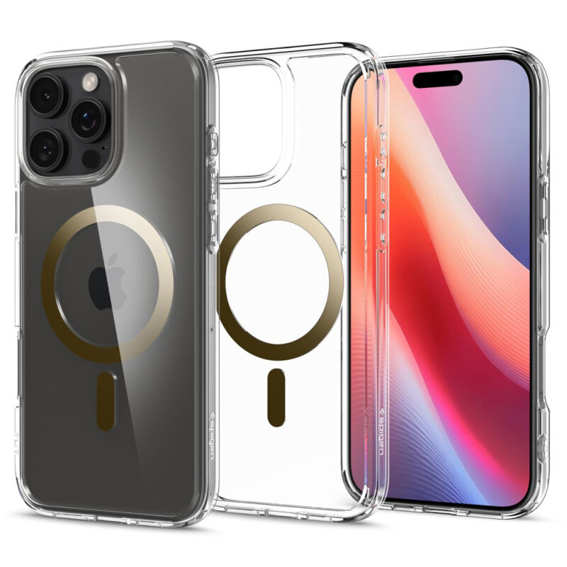 Husa iPhone 16 Pro Max Spigen Ultra Hybrid MagSafe, auriu