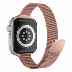 Curea Apple Watch 5 40mm Techsuit, roz auriu, W034