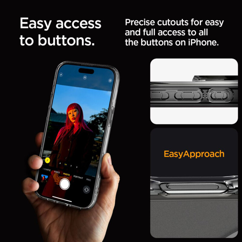 Husa iPhone 16 Pro Spigen Ultra Hybrid MagSafe, transparenta frost