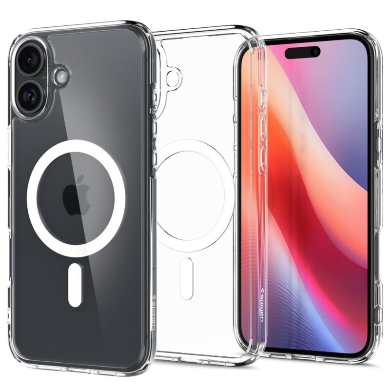 Husa iPhone 16 Spigen Ultra Hybrid MagSafe, alb