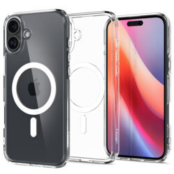 Husa iPhone 16 Plus Spigen Ultra Hybrid MagSafe, alb
